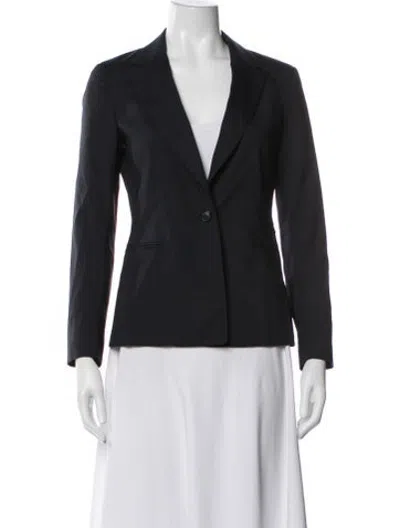 Pre-owned Piazza Sempione Silk Blazer In Black