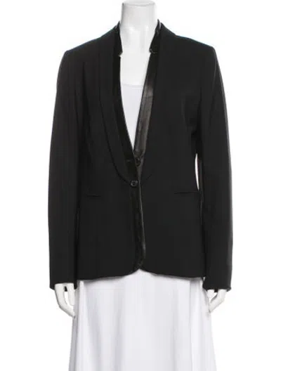 Pre-owned Piazza Sempione Virgin Wool Blazer In Black
