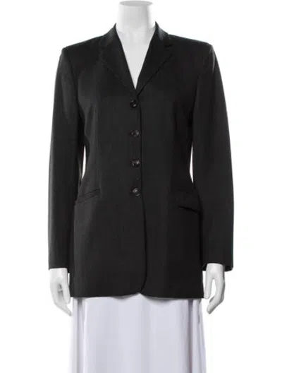 Pre-owned Piazza Sempione Virgin Wool Blazer In Grey