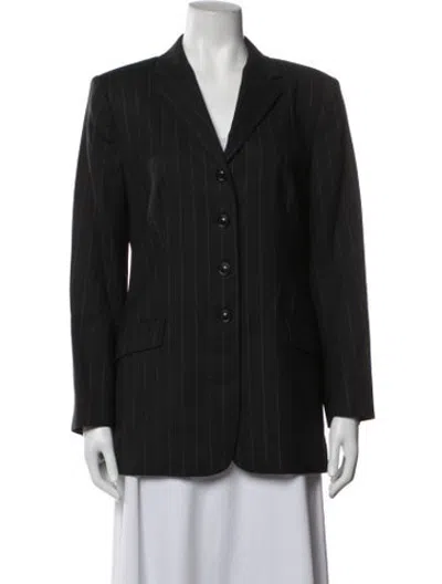 Pre-owned Piazza Sempione Wool Striped Blazer In Grey