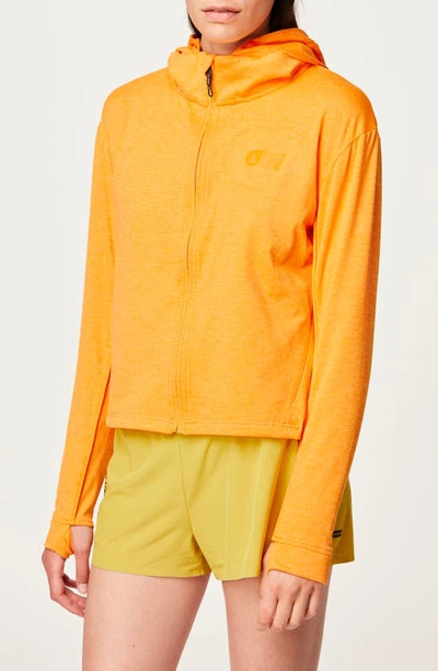 Picture Organic Clothing Celest Tech Zip-up Hoodie In Bright Marigold