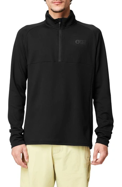Picture Organic Clothing Hauprek Technical Fleece Half-zip Pullover In Black