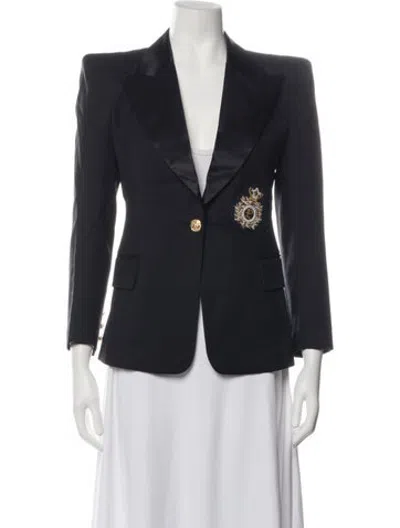 Pre-owned Pierre Balmain Wool Blazer In Black