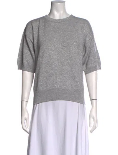 Pre-owned Pierre Cardin Crew Neck Sweater In Grey