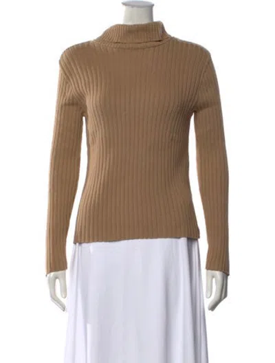 Pre-owned Pierre Cardin Vintage Turtleneck Sweater In Brown