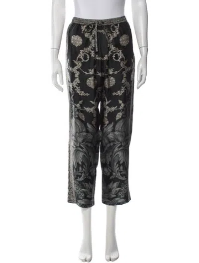 Pre-owned Pierre-louis Mascia Silk Straight Leg Pants W/ Tags In Grey