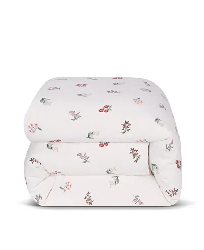 Piglet In Bed Woodland Floral Print Linen Blend Duvet Cover, Queen In Multi