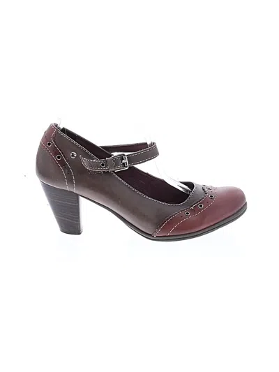 Pre-owned Pikolinos Heels In Burgundy