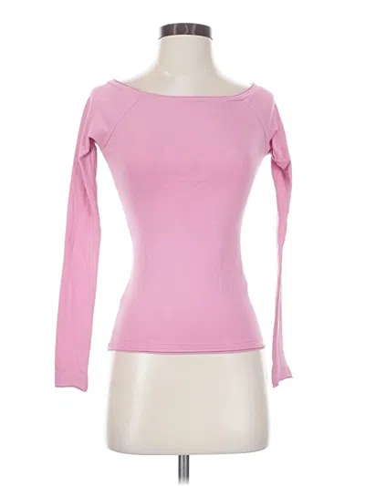 Pre-owned Pilcro 3/4 Sleeve T-shirt In Pink