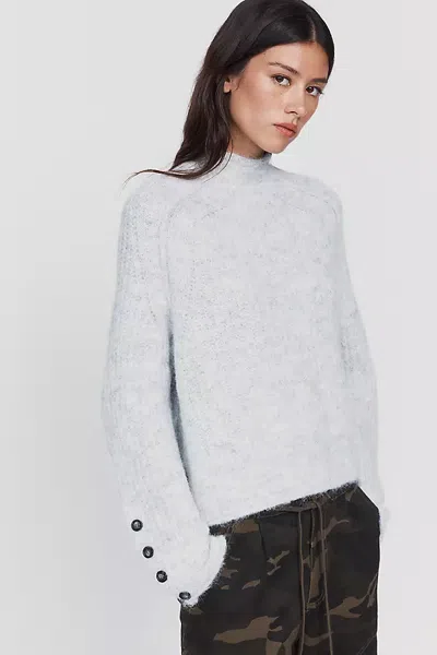 Pilcro Astrid Wool Blend Mock Neck Sweater In Gray