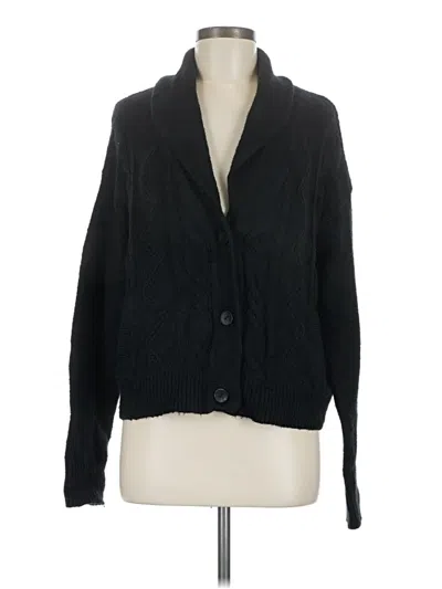 Pre-owned Pilcro Cardigan Sweater In Black