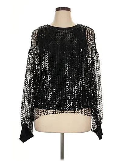 Pre-owned Pilcro Long Sleeve T-shirt In Black