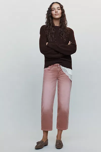 Pilcro Wren Low Rise Relaxed Straight Leg Jeans In Orange