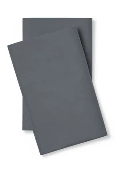 Pillow Guy Set Of 2 Luxe Soft 'n Smooth Tencel® Lyocell Pillowcases In Charcoal
