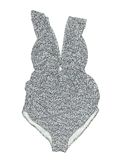 Pre-owned Pink Blush One Piece Swimsuit In Gray
