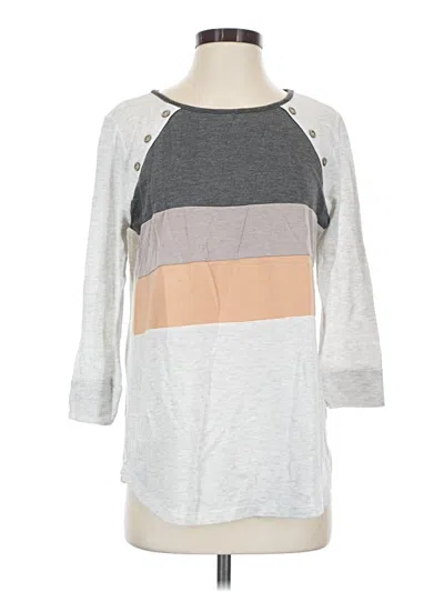 Pre-owned Pink Clover 3/4 Sleeve T-shirt In Gray