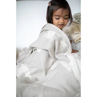 Pink Lemonade Llama Cotton Baby Blanket Set In White