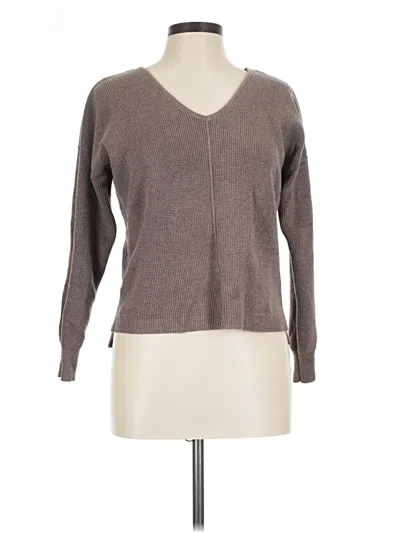 Pre-owned Pink Rose Pullover Sweater In Brown