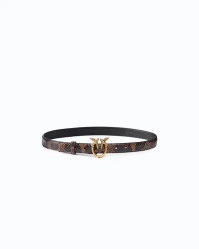 Pinko Belt Love Berry H2 Belt.low Python In Multi