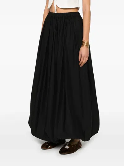 Pinko High-waisted Mini Skirt With Sophisticated Waistband In Nero Limousine