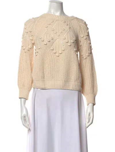 Pre-owned Pinko Patterned Crew Neck Sweater In Neutrals