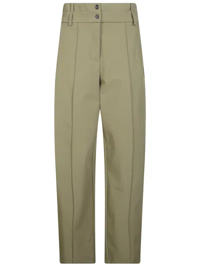 Pinko Tignanello High Waist Straight-leg Pants In Green