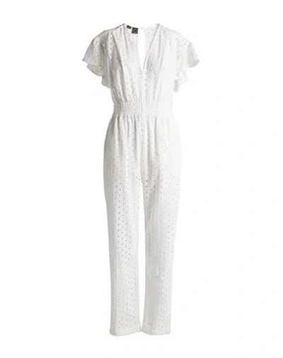 Pinko Woman Jumpsuit White Size 6 Cotton