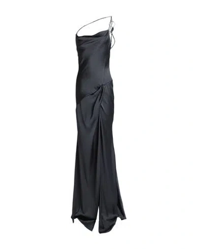 Pinko Woman Maxi Dress Black Size 8 Polyester