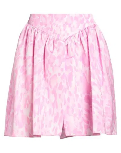 Pinko Woman Mini Skirt Pink Size 8 Polyester