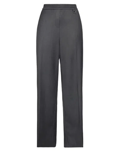 Pinko Woman Pants Lead Size 6 Polyester, Viscose, Elastane In Grey