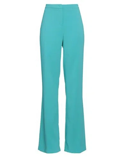 Pinko Woman Pants Turquoise Size 10 Polyester, Elastane In Blue