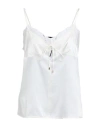 Pinko Woman Top Ivory Size 0 Silk, Elastane, Polyester In White