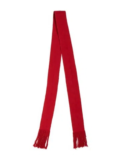 Pre-owned Pippa Holt Patterned Scarf In Red