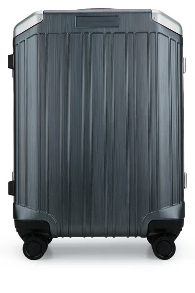 Piquadro Trolley Cabin Policarb_pelle,placchetta In Tessuto In Red