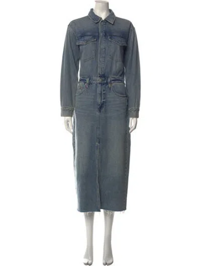 Pre-owned Pistola Long Dress In Blue