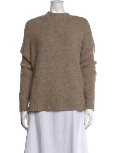 Pre-owned Pistola Mock Neck Sweater In Neutrals
