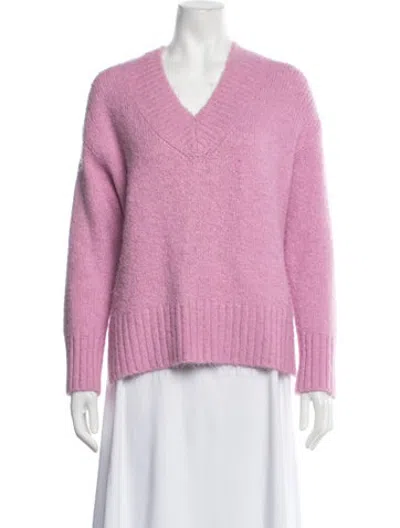 Pre-owned Pistola V-neck Sweater In Pink