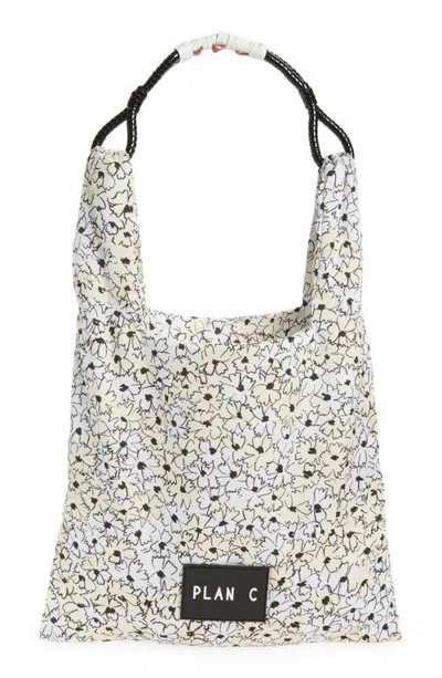 Plan C Floral Shopper (nordstrom Exclusive) In White