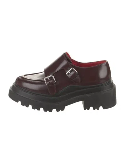 Pre-owned Plan C Leather Oxfords In Black