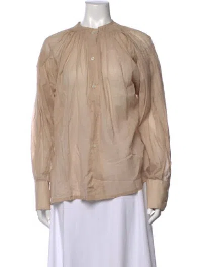 Pre-owned Plan C Long Sleeve Top In Neutrals