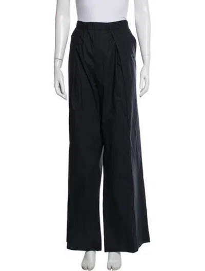 Pre-owned Plan C Wide Leg Pants In Blue