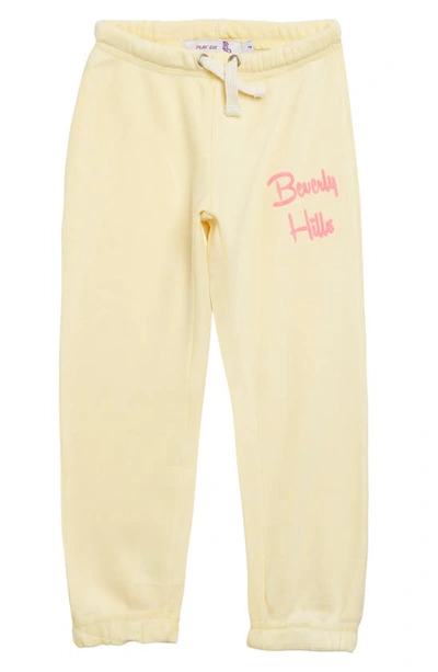 Play Six Kids' Burnout Sweatpants In Sunny Yellow