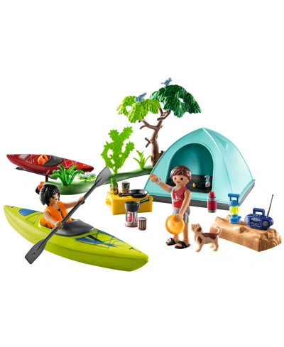 Playmobil Family Camping Trip In Blue