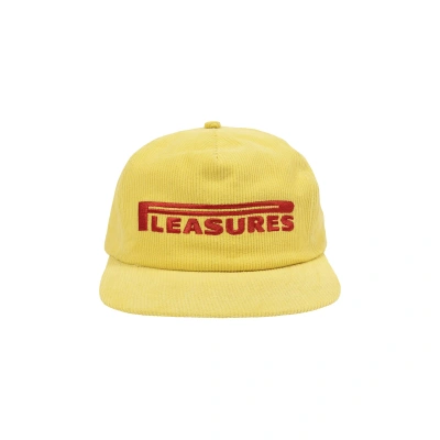 Pre-owned Pleasures Pit Stop Corduroy Hat 'yellow'