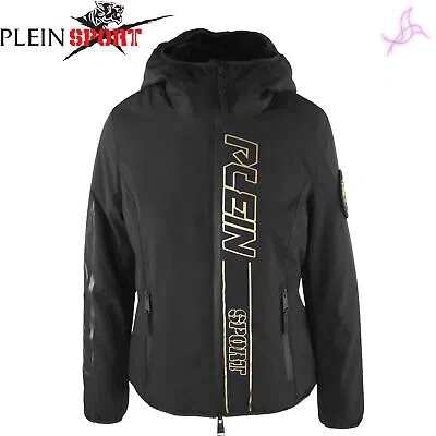 Pre-owned Plein Sport Jacket  Dpps205 Women Black 132586 Clothing Original Outlet