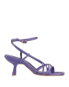 Poesie Veneziane Woman Sandals Purple Size 11 Leather