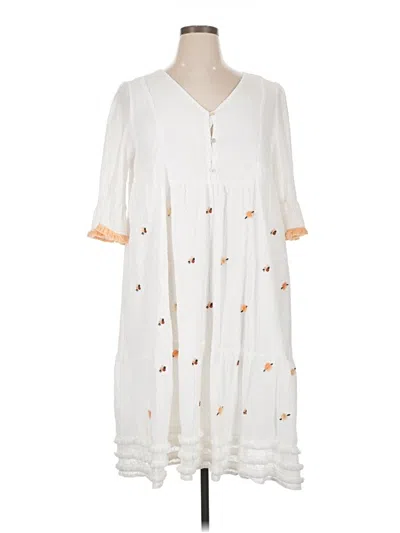Pre-owned Polagram Casual Dress In White