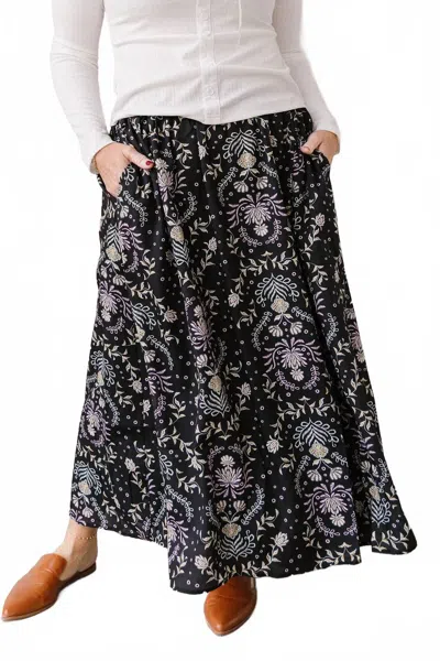 Polagram Women's Thalia Midi Skirt In Black