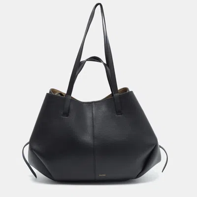 Pre-owned Polene Cyme Black Leather Tote