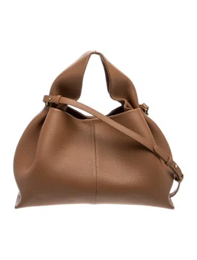 Pre-owned Polene Leather Numéro Neuf In Brown